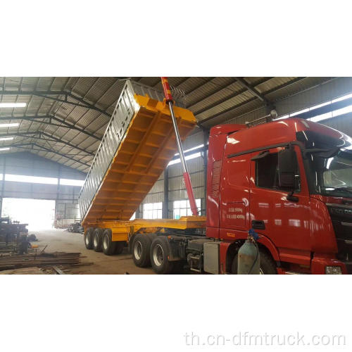 3 Axle Dump Semi Trailer Truck รถบรรทุกเทรลเลอร์